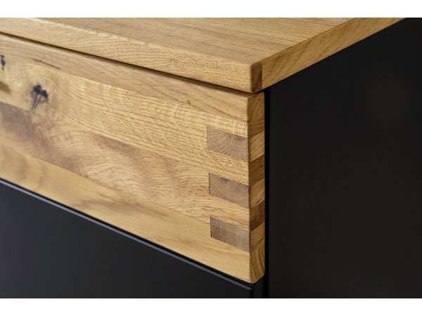 Komoda do obývacího pokoje CESENA (typ 01) grafit/dub divoký