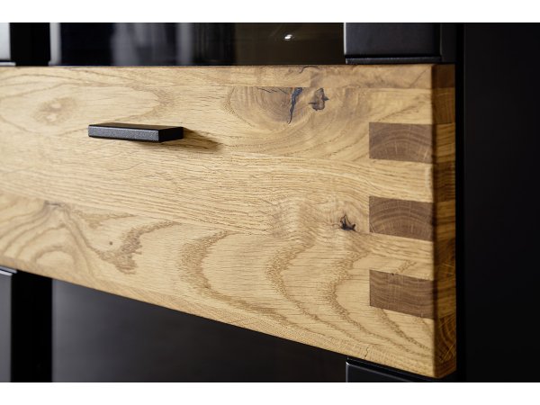 Komoda do obývacího pokoje CESENA (typ 01) grafit/dub divoký