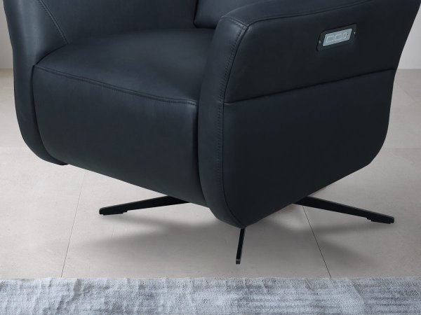 Kožené otočné křeslo ARBOL s elektrickým polohováním