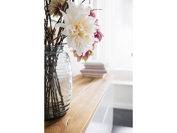 Komoda CHIARO, 2-dvéřová, 4 zásuvky matná bílá/dub