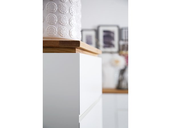 Nábytek do obývacího pokoje CHIARO matná bílá/dub