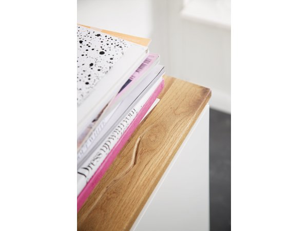 Nábytek do obývacího pokoje CHIARO matná bílá/dub