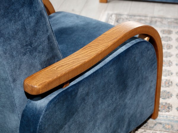 Křeslo s dřevěnými područkami KLASIK VIII