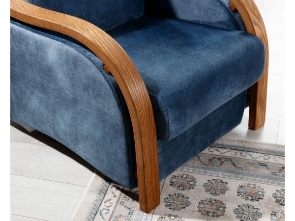 Křeslo s dřevěnými područkami KLASIK VIII