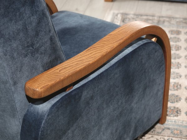 Křeslo s dřevěnými područkami KLASIK VIII