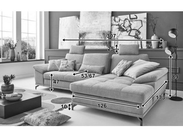 Rohová sedací souprava COSTELLO