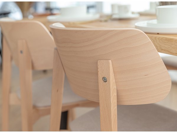 Čalouněná jídelní židle béžová CL03 CASA