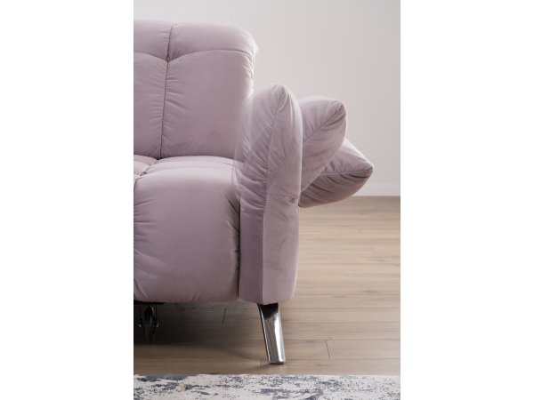 Malá prošívaná rohová sedací souprava COAST