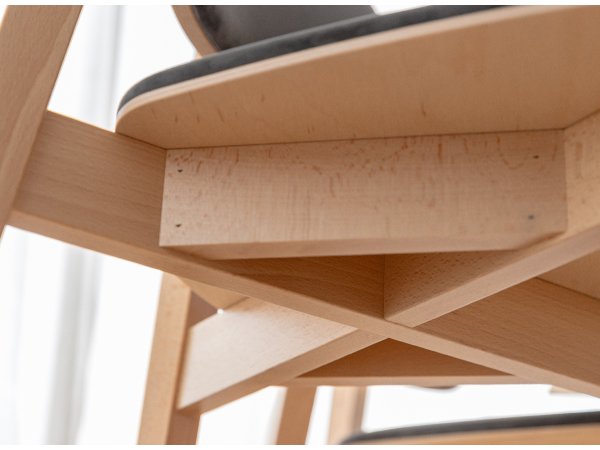 Čalouněná jídelní židle šedá RIV96 CASA