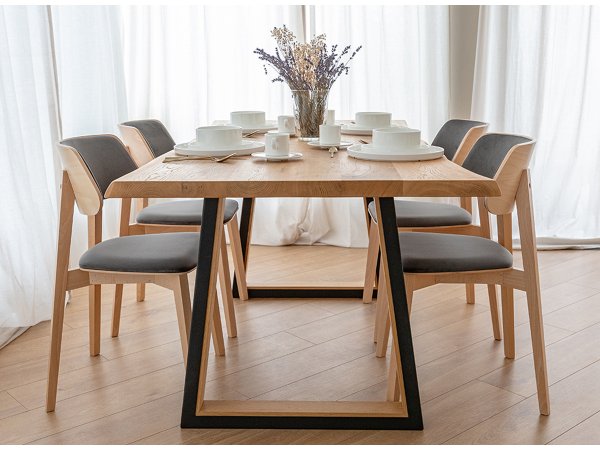 Čalouněná jídelní židle šedá RIV96 CASA