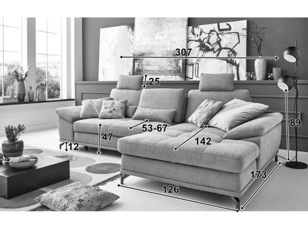 Rohová sedací souprava COSTELLO 8