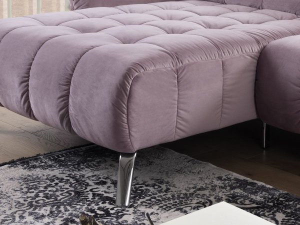 Malá prošívaná rohová sedací souprava COAST