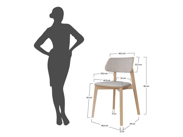 Čalouněná jídelní židle béžová CL03 CASA