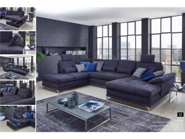 Rohová sedací souprava do tvaru U COSTELLO