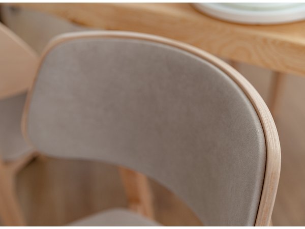 Čalouněná jídelní židle béžová CL03 CASA
