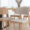 Čalouněná jídelní židle béžová CL03 CASA