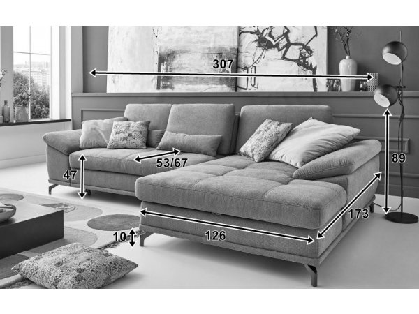 Rohová sedací souprava COSTELLO