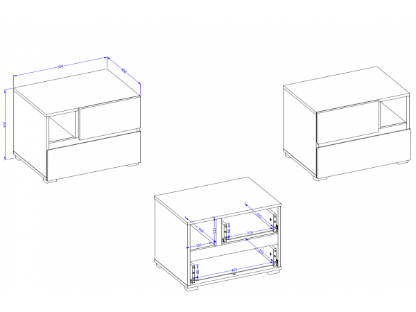 Ložnice CROSS S 3 Congo-černá
