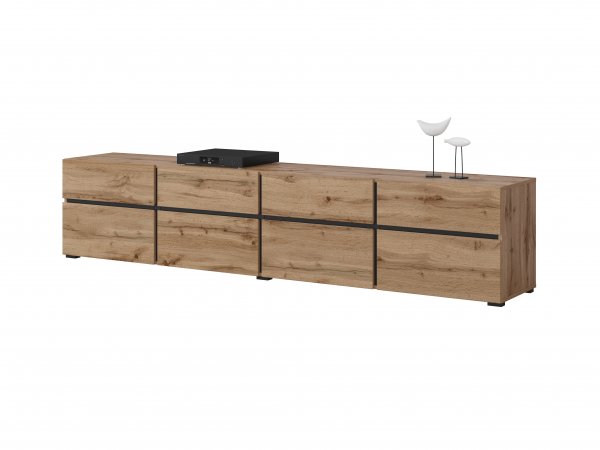 Nábytek do obývacího pokoje CROSS 2 dub Wotan/černá