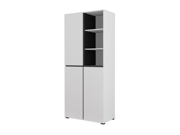 Nábytek do předsíně CROSS Bílá/černá