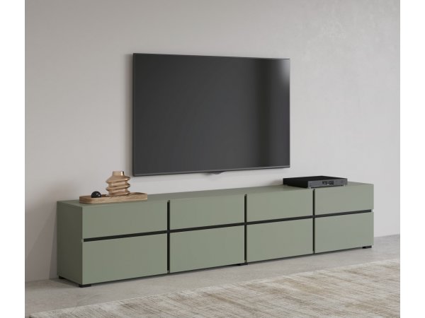 Televizní komoda CROSS (typ 40) Pine green/černá