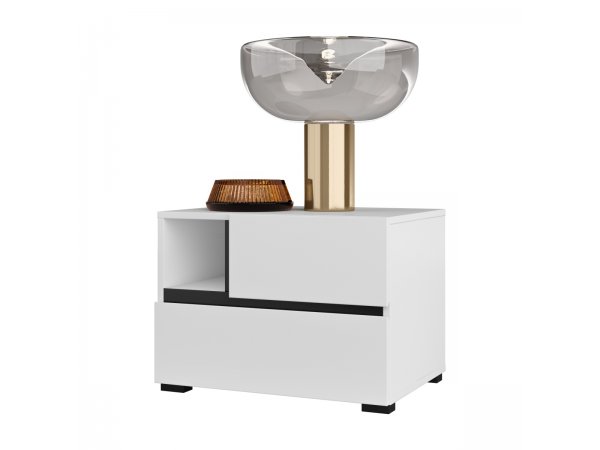 Ložnice CROSS S 3 Bílá-černá