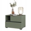 Noční stolek CROSS S (typ 22) Pine green/černá