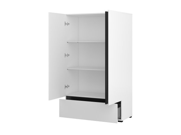 Skříň CROSS S (typ 38) Bílá-černá