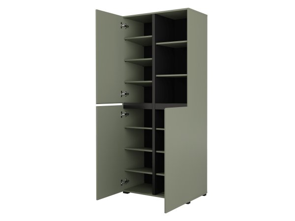 Nábytek do předsíně CROSS Pine green/černá