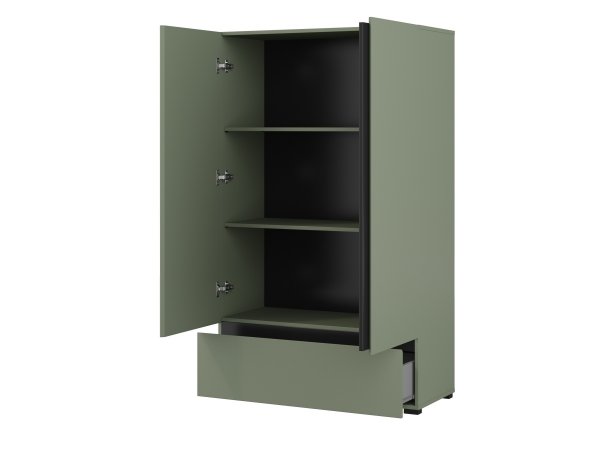 Skříň CROSS S (typ 38) Pine green/černá