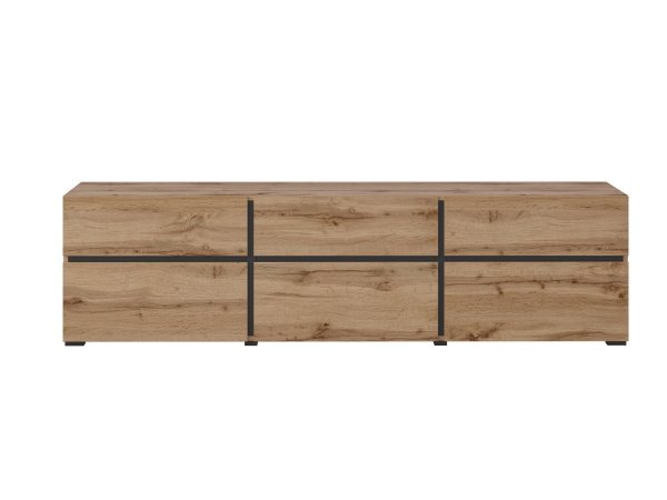 Nábytek do obývacího pokoje CROSS dub Wotan/černá