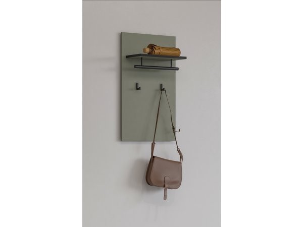 Věšákový panel CROSS (typ 03) Pine green/černá