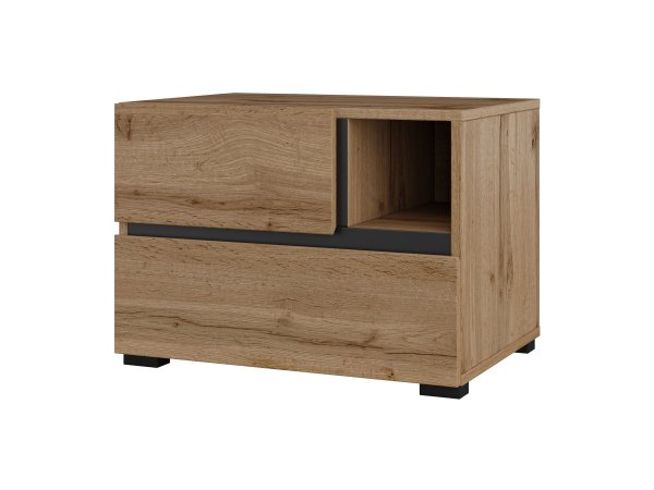 Ložnice CROSS S dub Wotan/černá