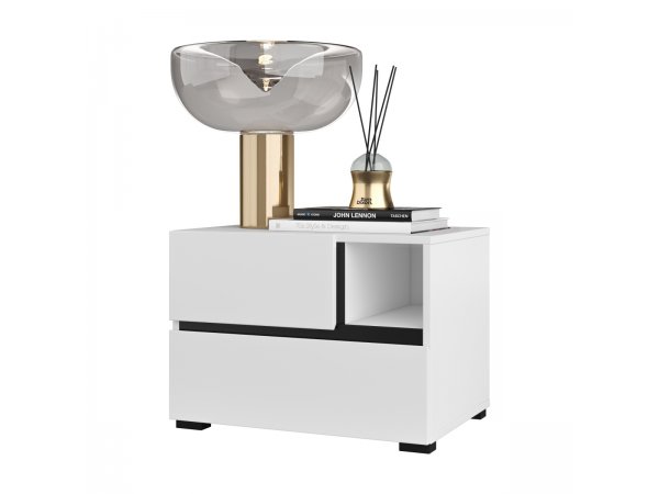 Ložnice CROSS S 2 Bílá-černá