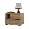 Noční stolek CROSS S (typ 22) dub Wotan/černá