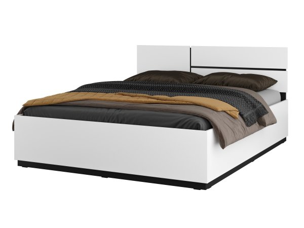 Postel CROSS S (typ 31) Bílá-černá 160x200