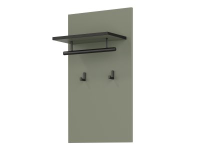 Věšákový panel CROSS (typ 03) Pine green/černá