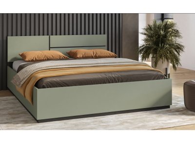 Postel CROSS S (typ 32) Pine green/černá 180x200