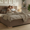 Postel boxspring s úložným prostorem CRISTALLO