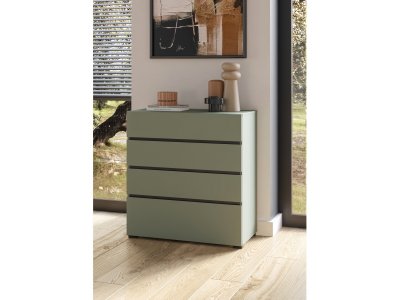 Komoda CROSS S (typ 28) Pine green/černá