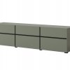 Televizní komoda CROSS (typ 41) Pine green/černá