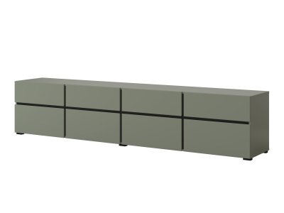Televizní komoda CROSS (typ 40) Pine green/černá