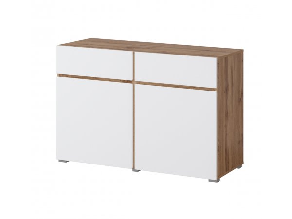 Nábytek do obývacího pokoje CROSS dub Wotan/bílá