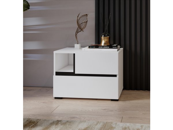 Ložnice CROSS S 2 Bílá-černá