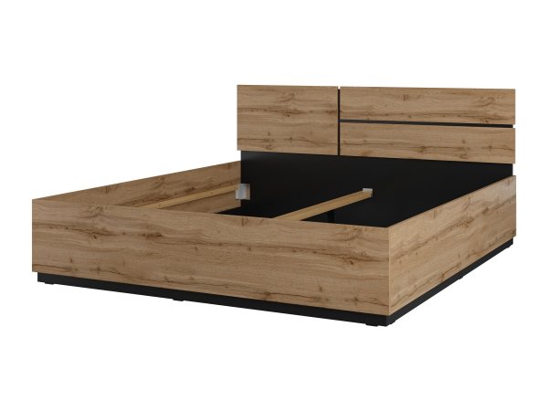 Postel CROSS S (typ 32) dub Wotan/černá 180x200
