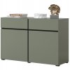 Nábytek do obývacího pokoje CROSS 3 Pine green/černá