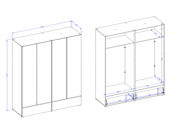 Ložnice CROSS S Congo-černá