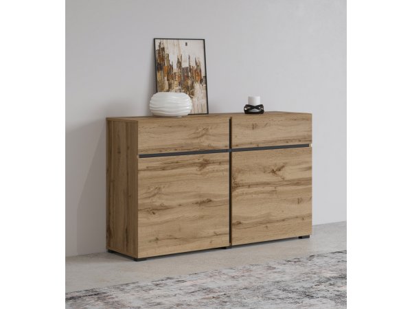 Nábytek do obývacího pokoje CROSS 2 dub Wotan/černá