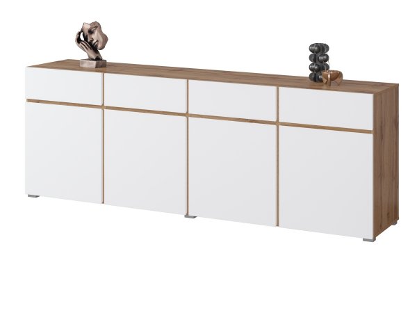 Nábytek do obývacího pokoje CROSS 3 dub Wotan/bílá