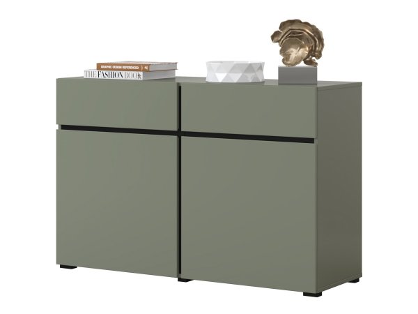 Komoda CROSS (typ 45) Pine green/černá